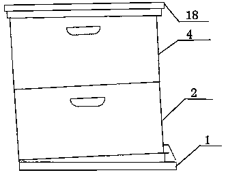 Beehive with automatic honey taking function