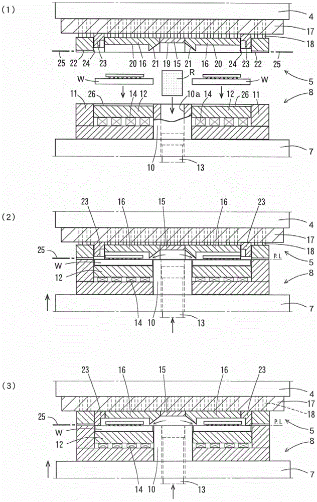 Resin-sealing method and resin-sealing apparatus for electronic components