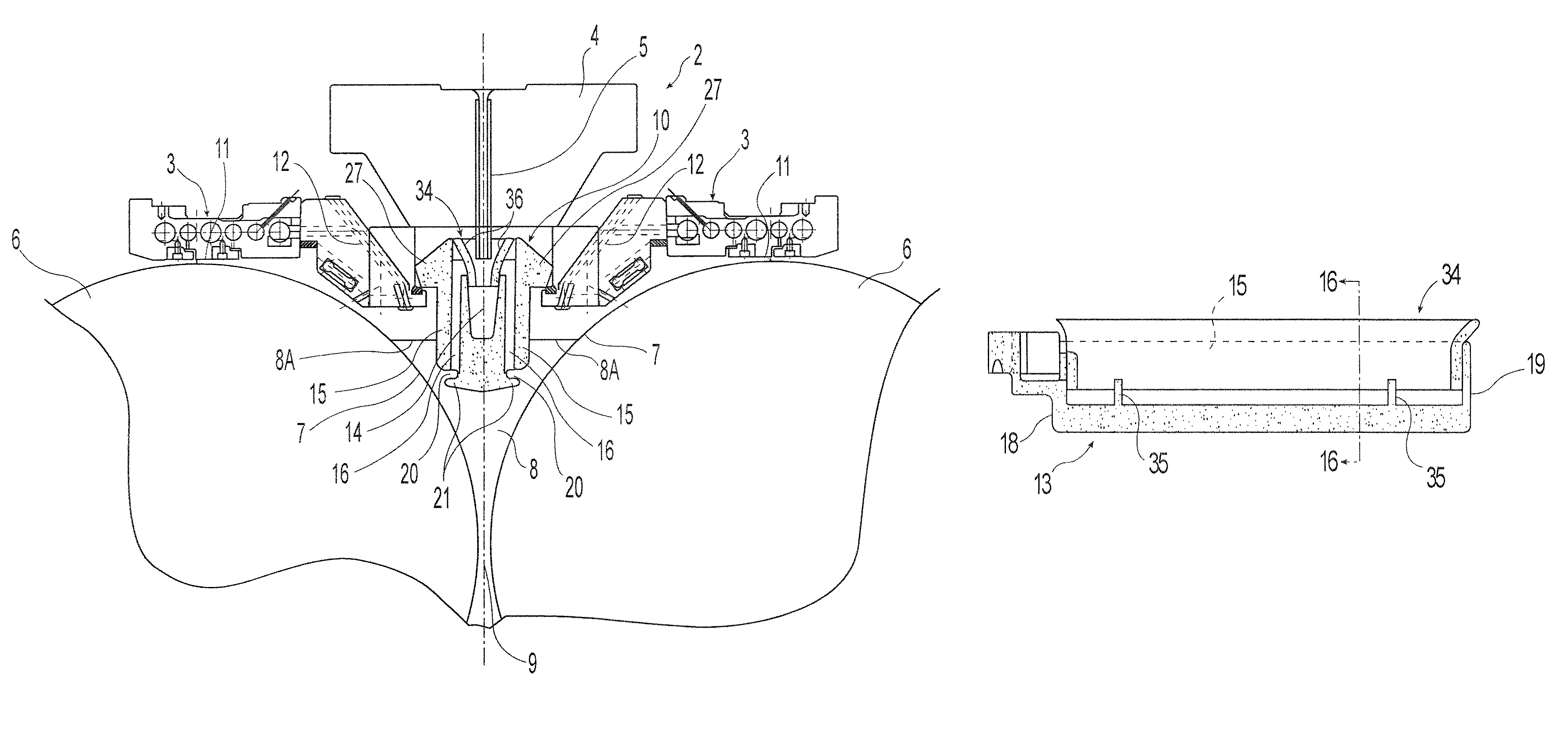 Casting delivery nozzle with insert