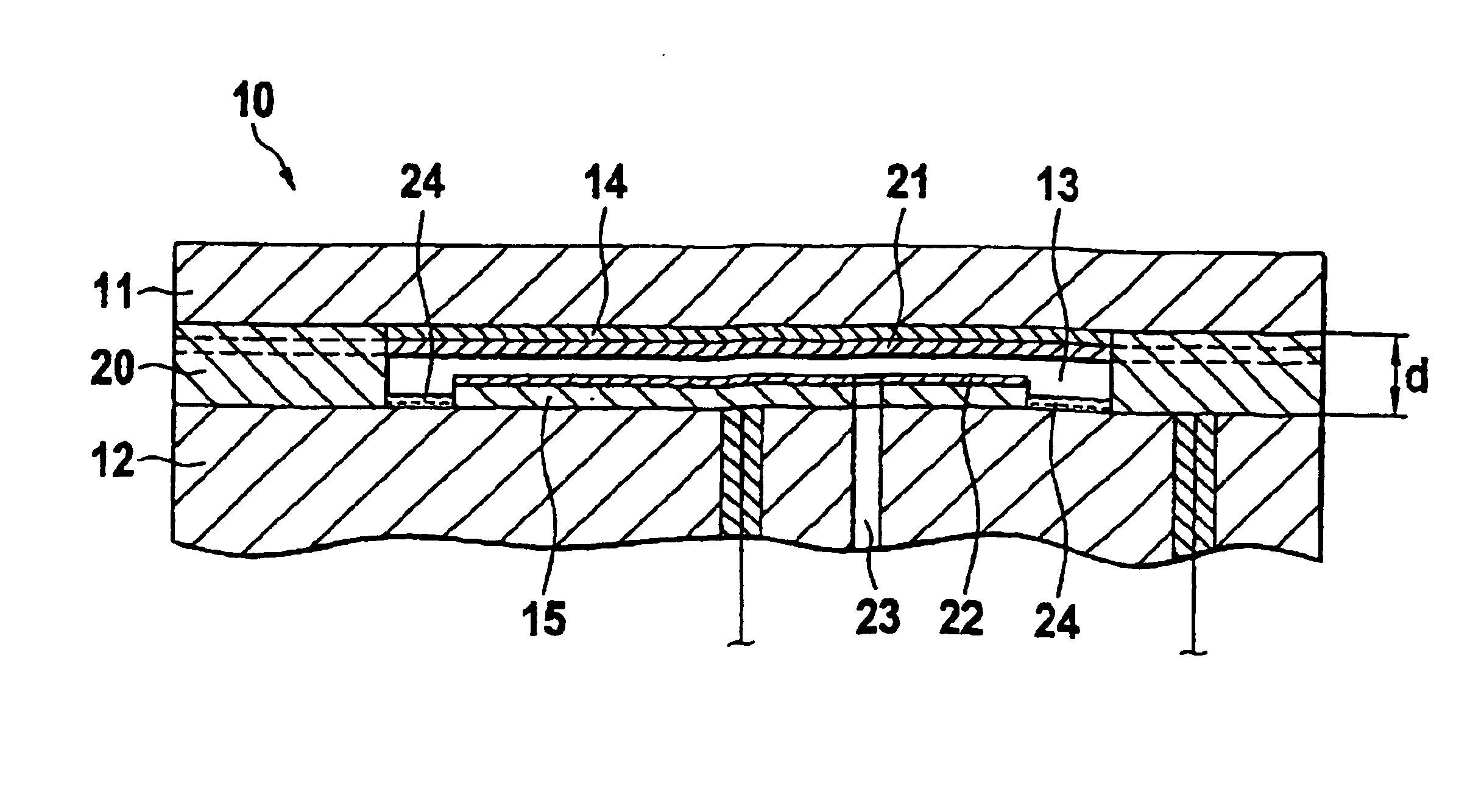 Hydrophobically coated pressure sensor