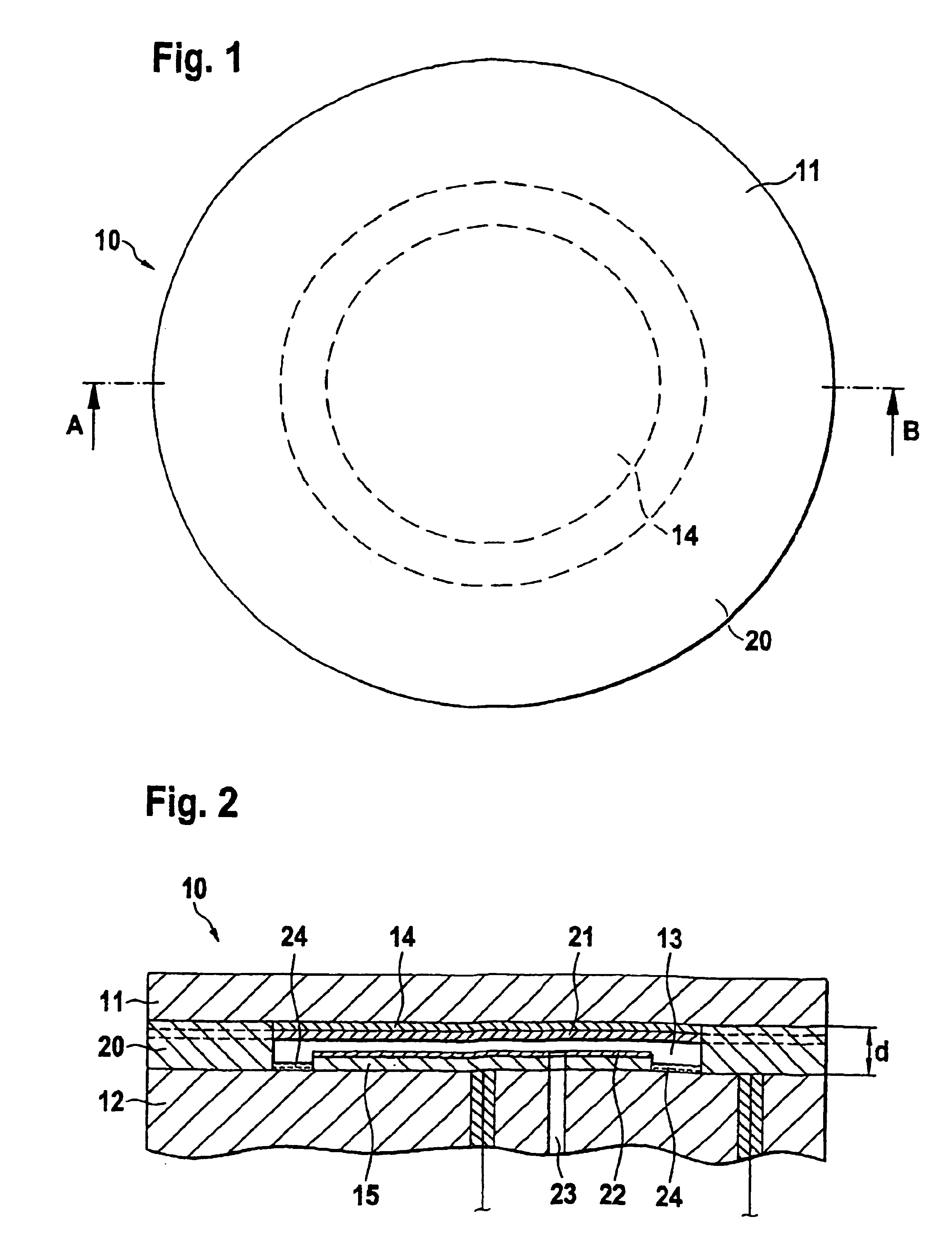 Hydrophobically coated pressure sensor