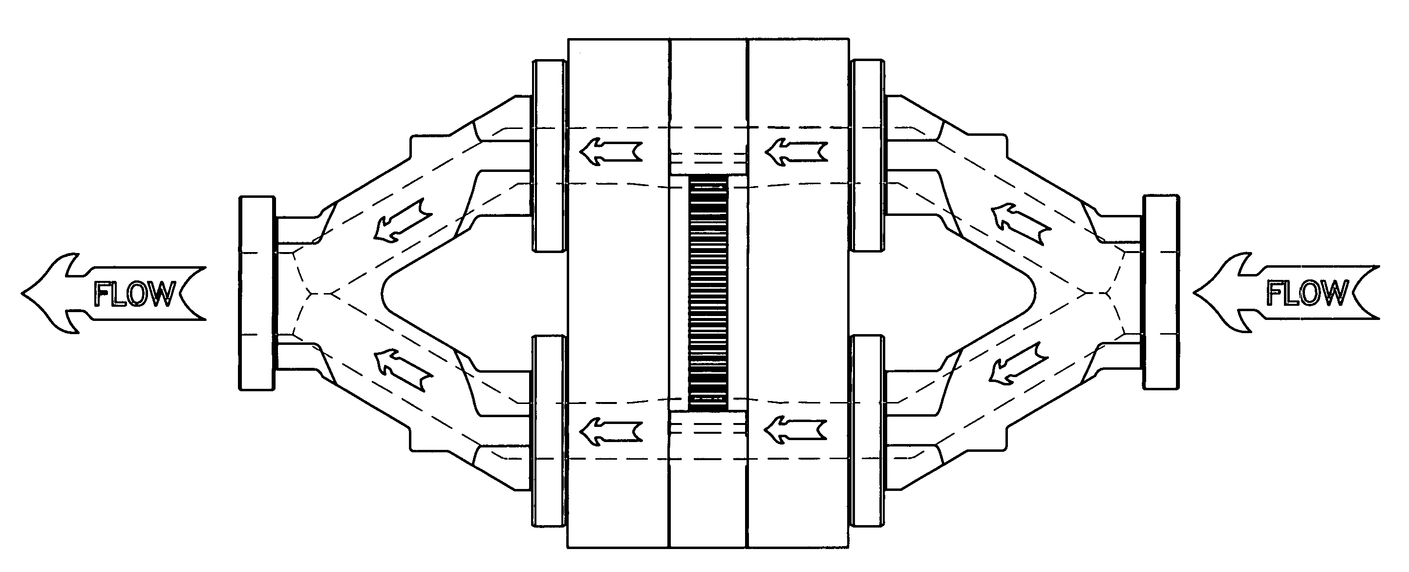 Single disc dual flow rotary filter