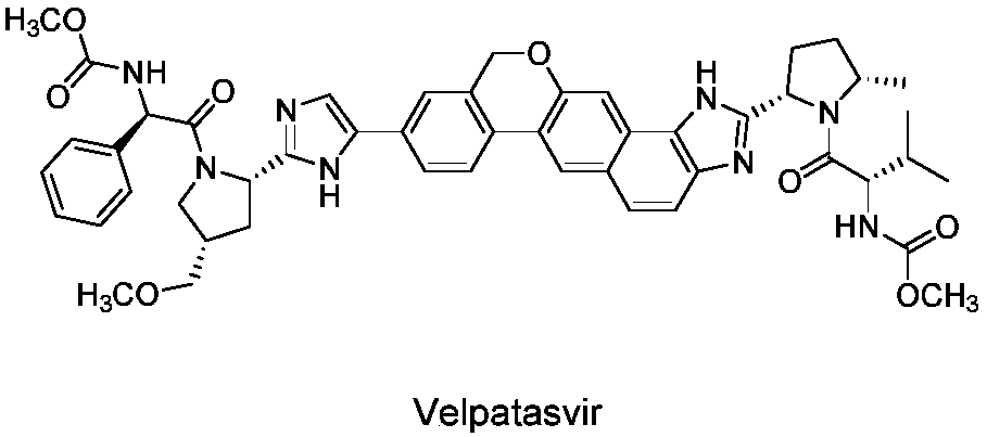 Preparation method of velpatasvir intermediate and analogue thereof