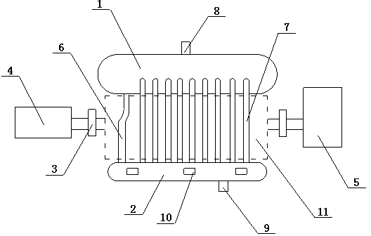 Waste heat boiler for small waste incineration plant