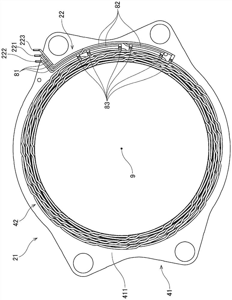 Stator and motor