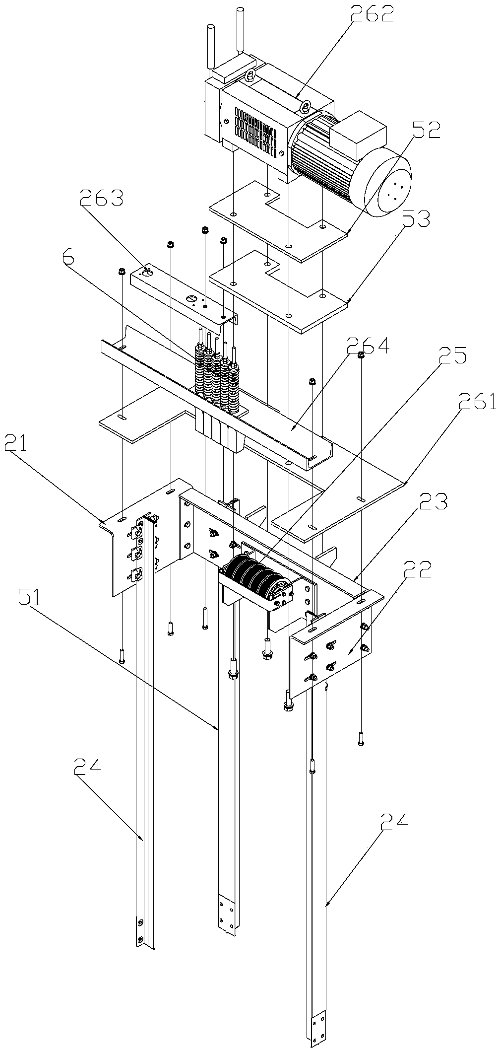 Steel belt elevator