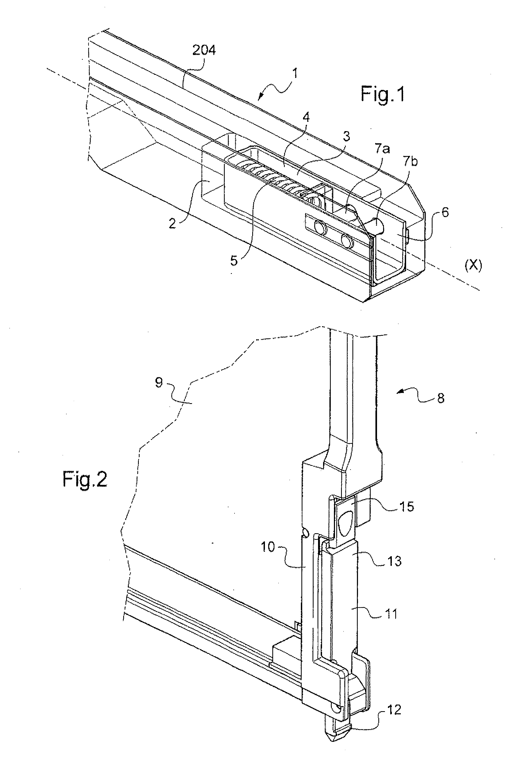Locking assembly for locking an electronics card to a rack