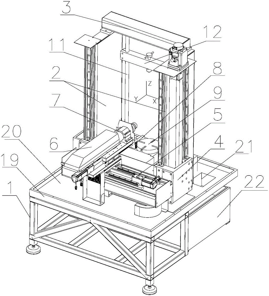 Horizontal 3D jade carving machine