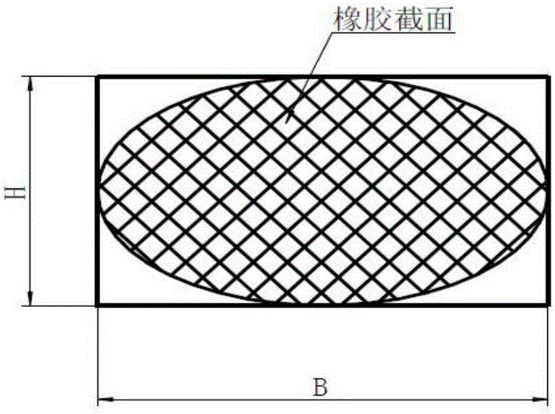 Method for determining number of required screws of circular-cross-section rubber strip in compressed state