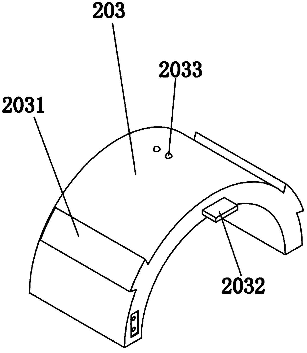 Plastic pipe hot melt connection device