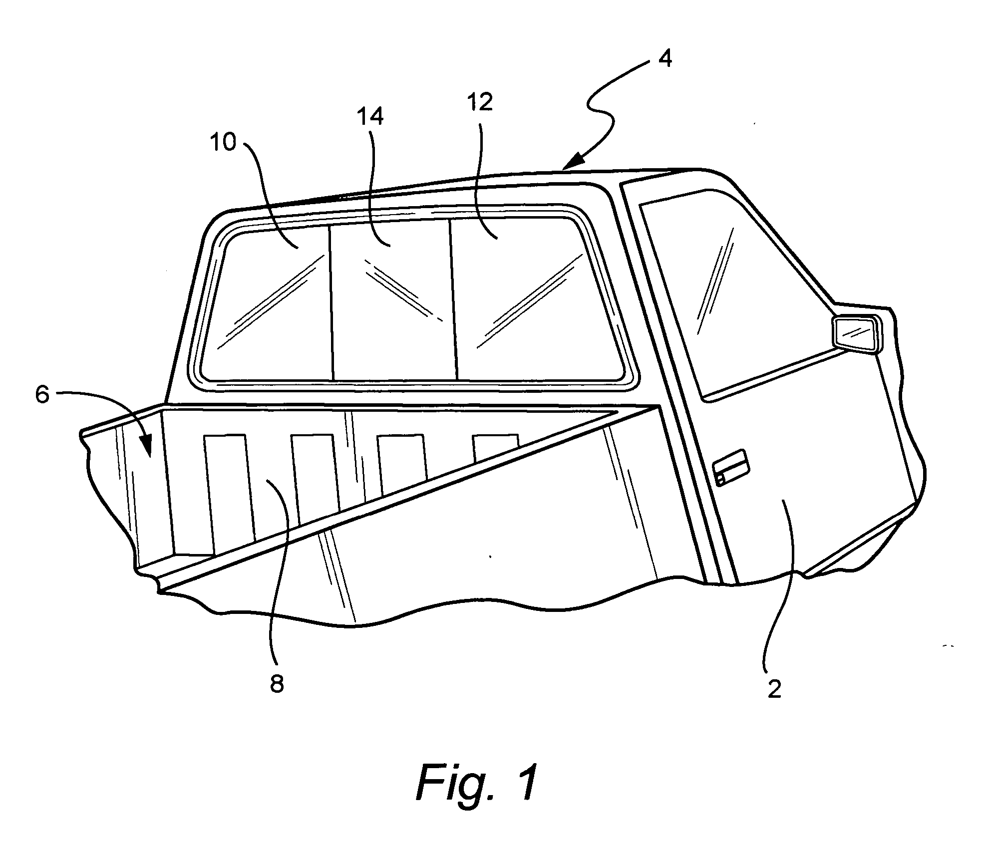 Flush-mounted slider window for pick-up truck