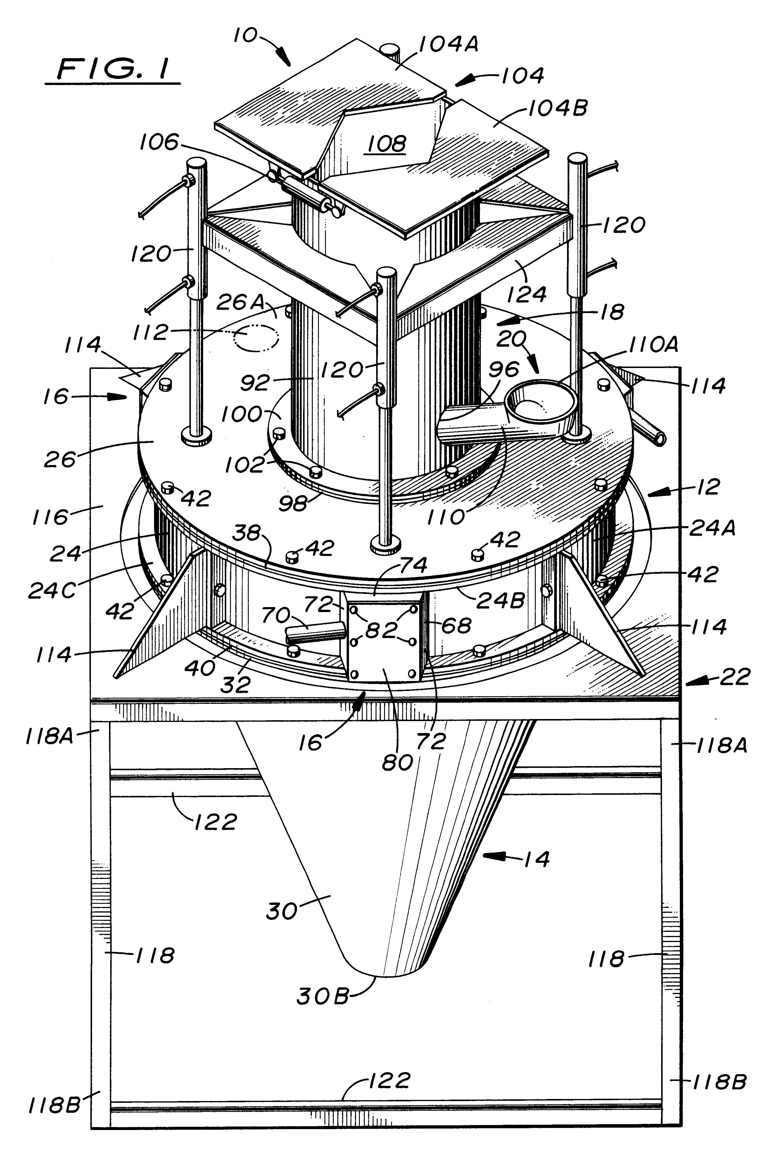 Apparatus and method for circular vortex air flow material grinding
