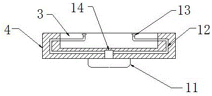 Packaging structure of OLED lamp