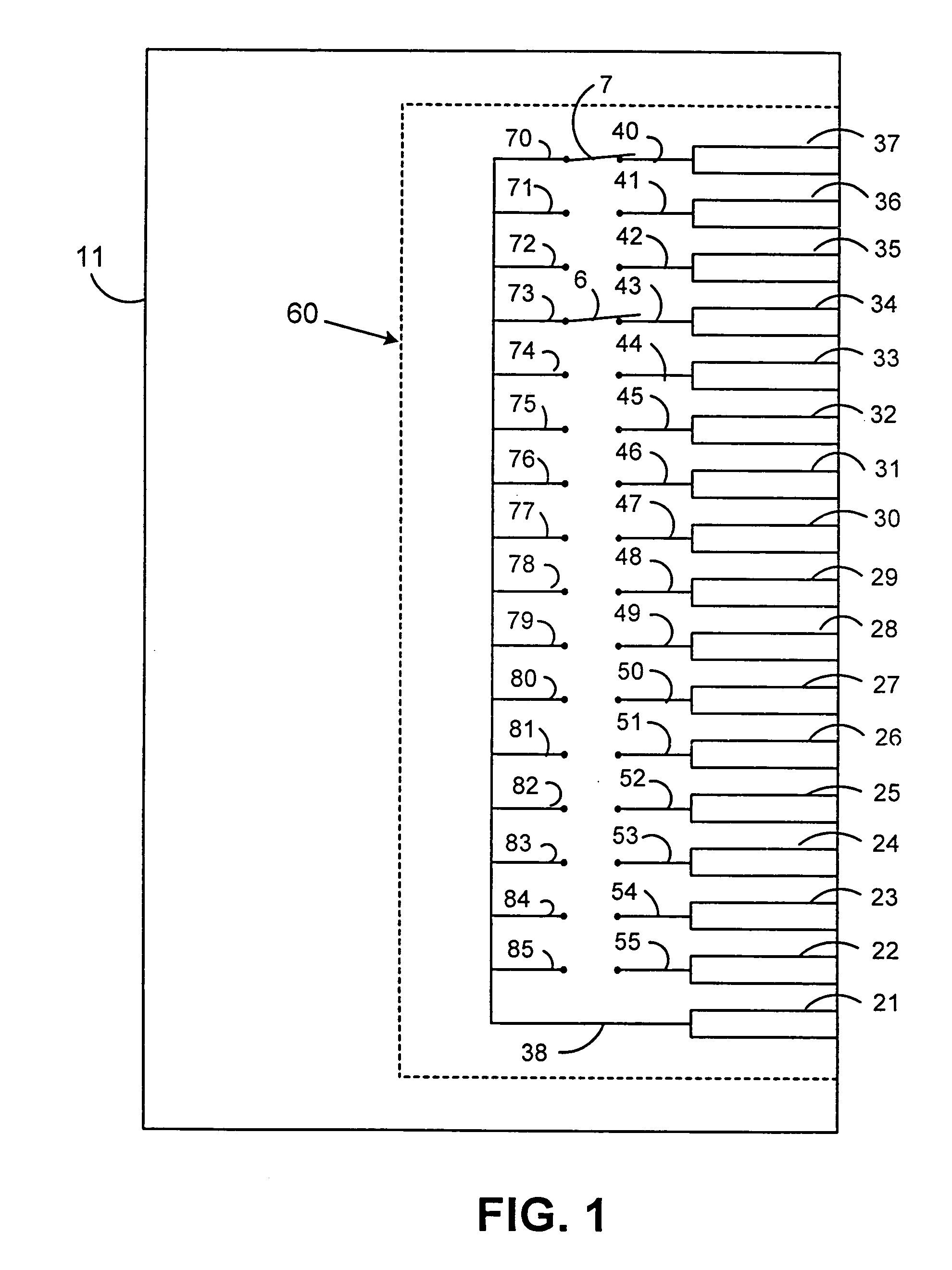 Method for a user to answer questions or queries using electrical contacts