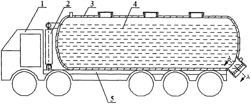 PTA transport vehicle for unloading of screw conveyor