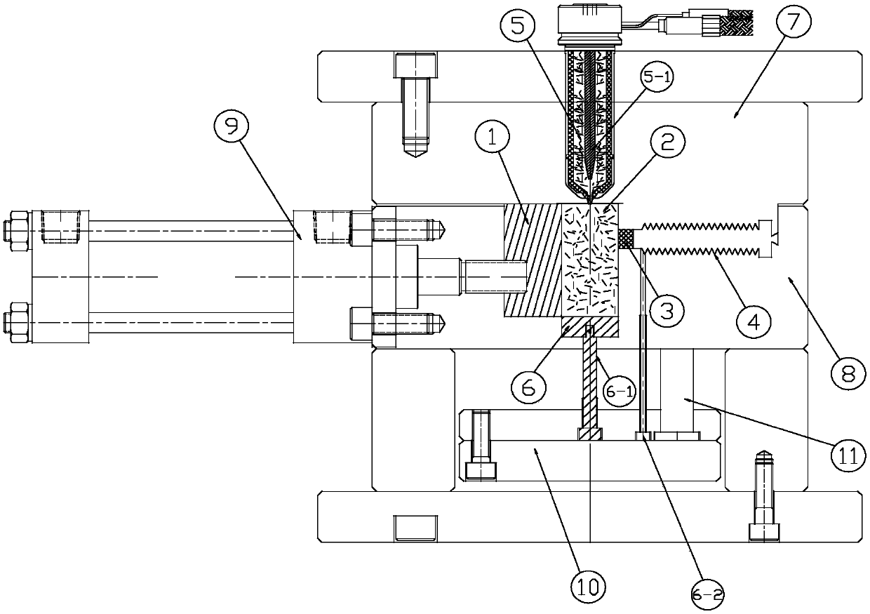 Crystalline material injection molding self-reinforcement process and equipment