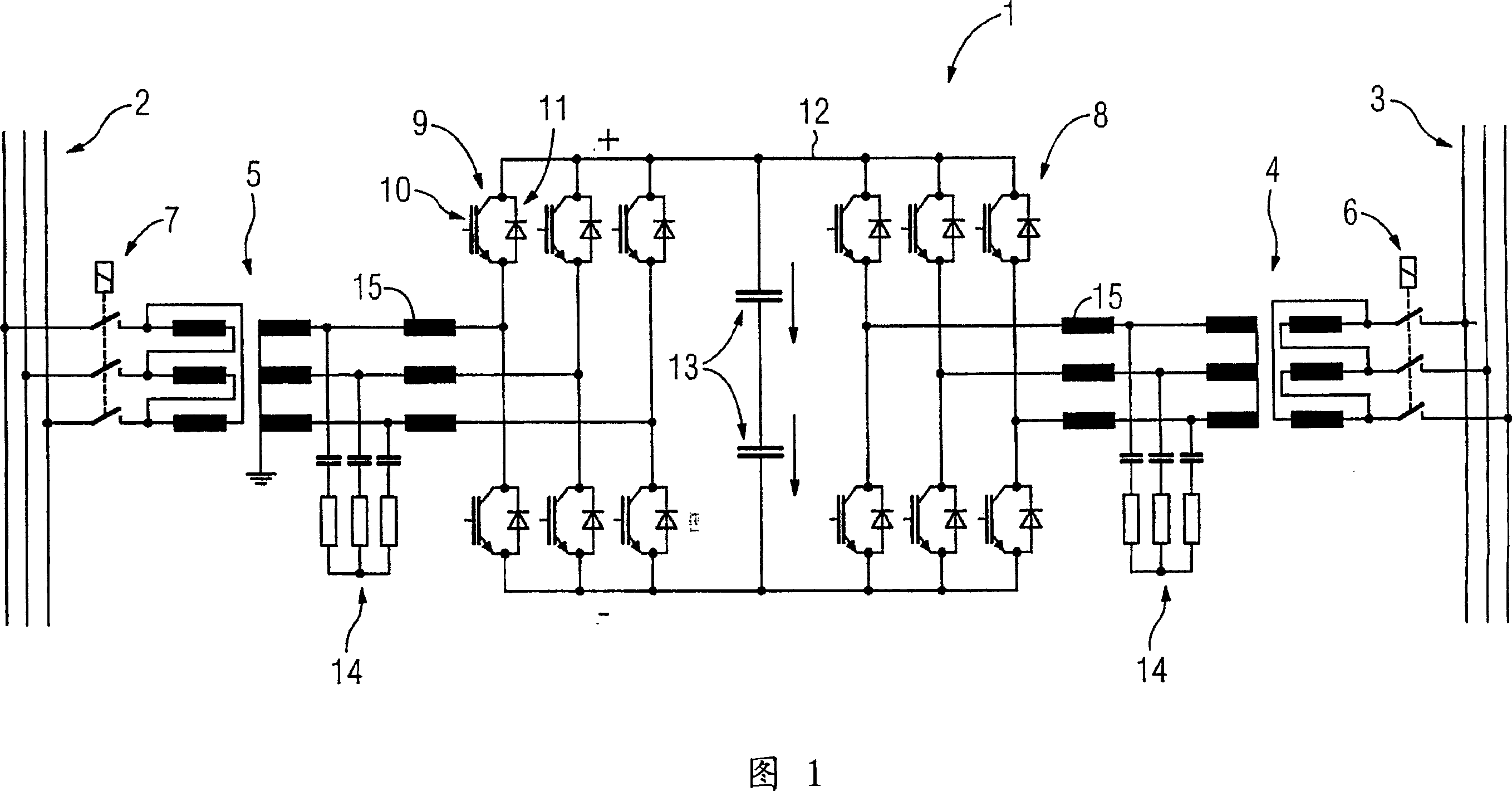 Method for controlling an electronic power converter that is connected to a direct-current source
