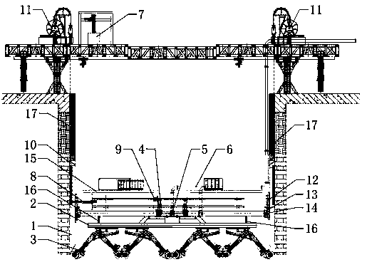 A method of using a cantilever shaft boring machine