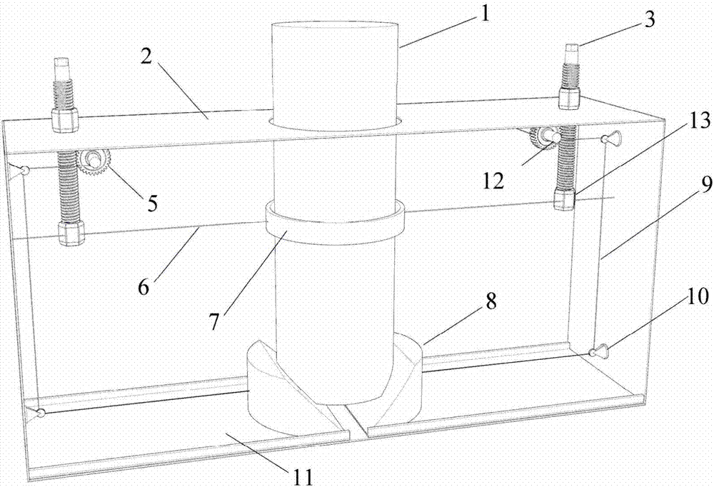 Supporting device capable of controlling slow descent of abutment approach slab