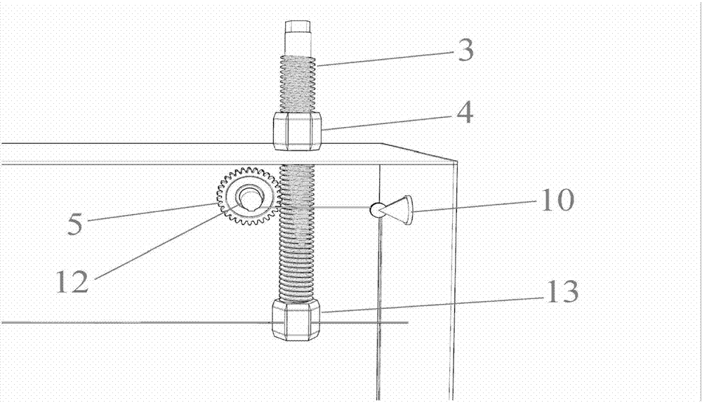 Supporting device capable of controlling slow descent of abutment approach slab