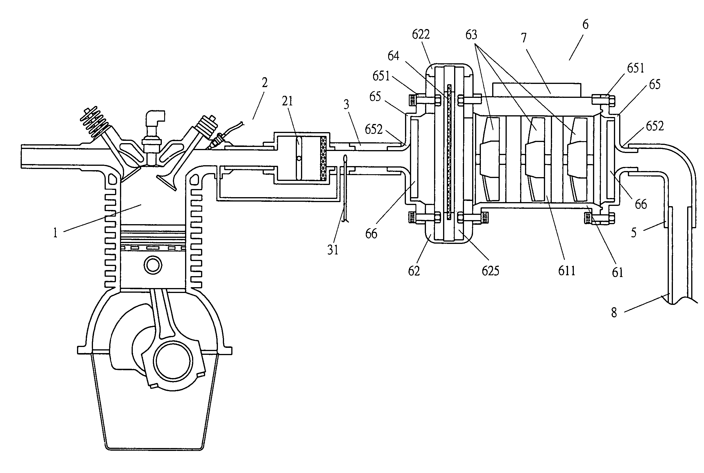 Apparatus and method for increasing the ratio of air to fuel of engine