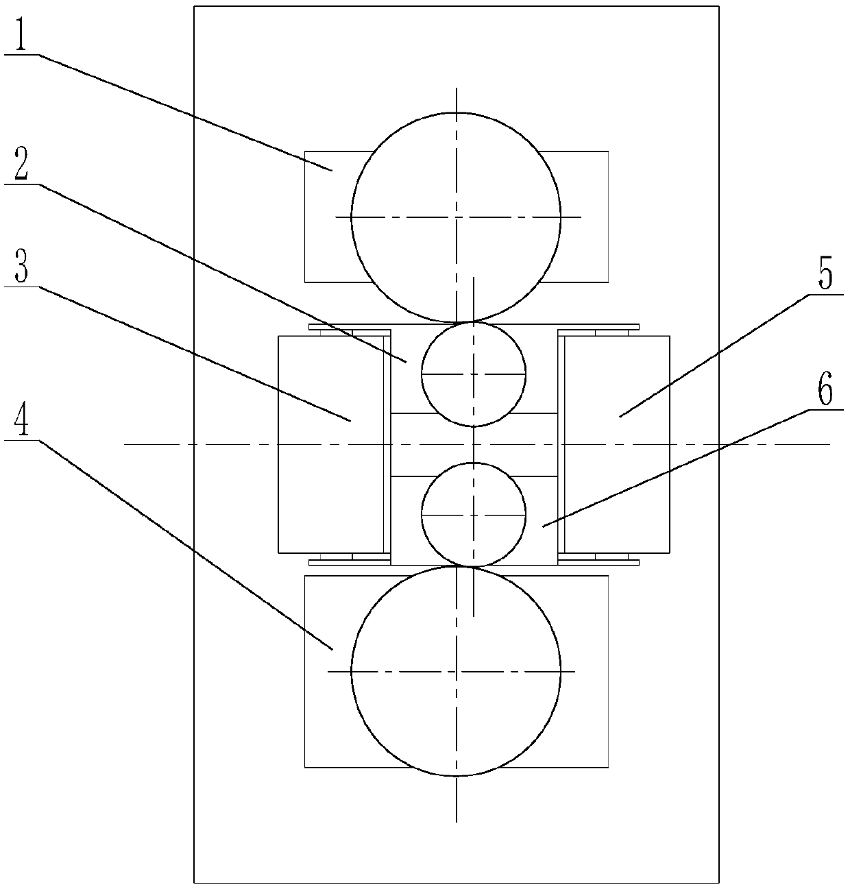 Reversible rolling mill gap eliminating device