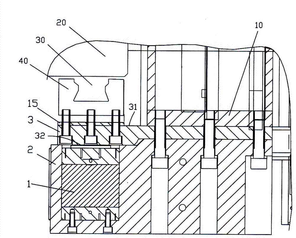 Compensation mechanism for stress deformation of spindle box of machine tool