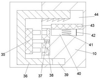 Fixed mounting base capable of detecting abnormal power failure of motor