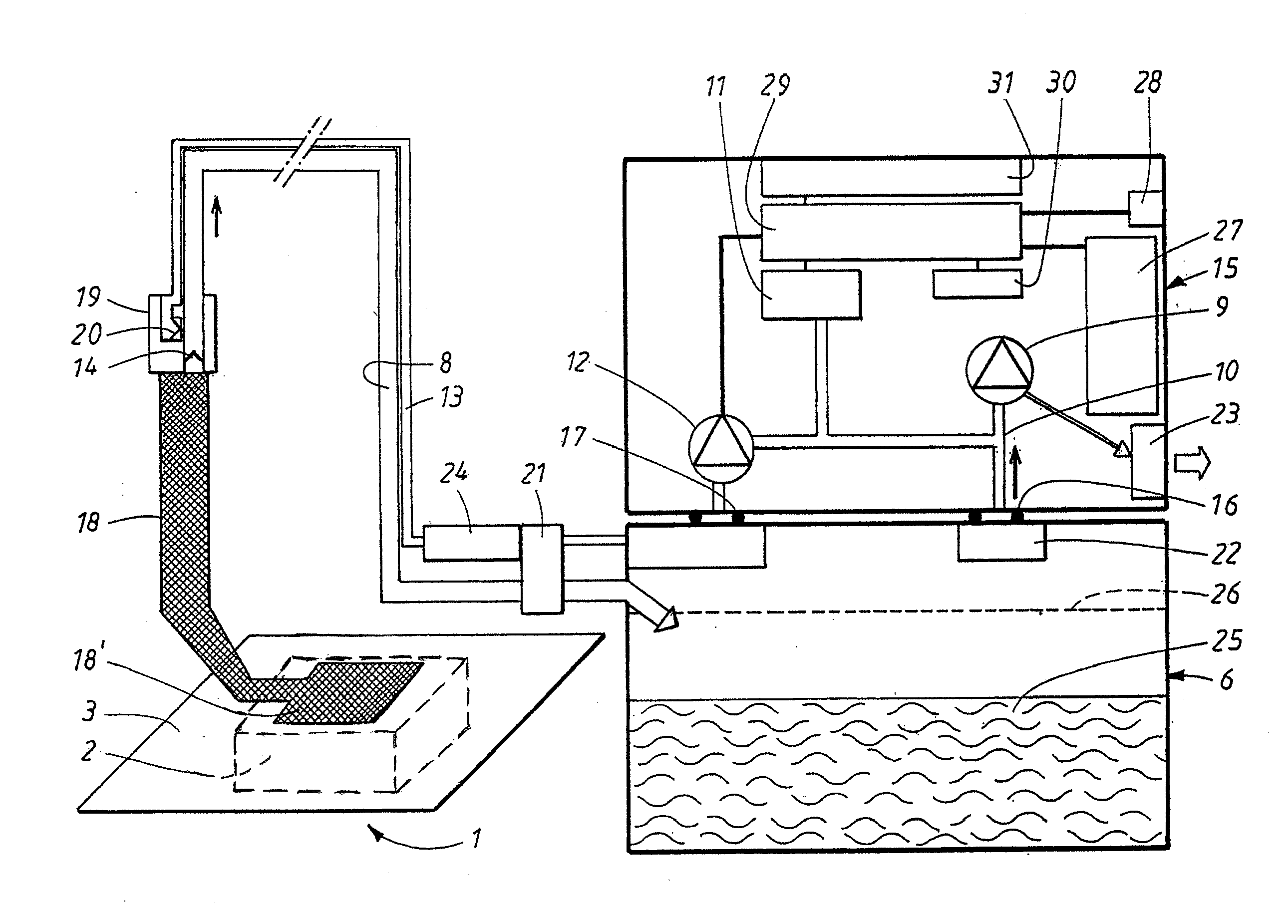 Apparatus and method for controlling the negative pressure in a wound