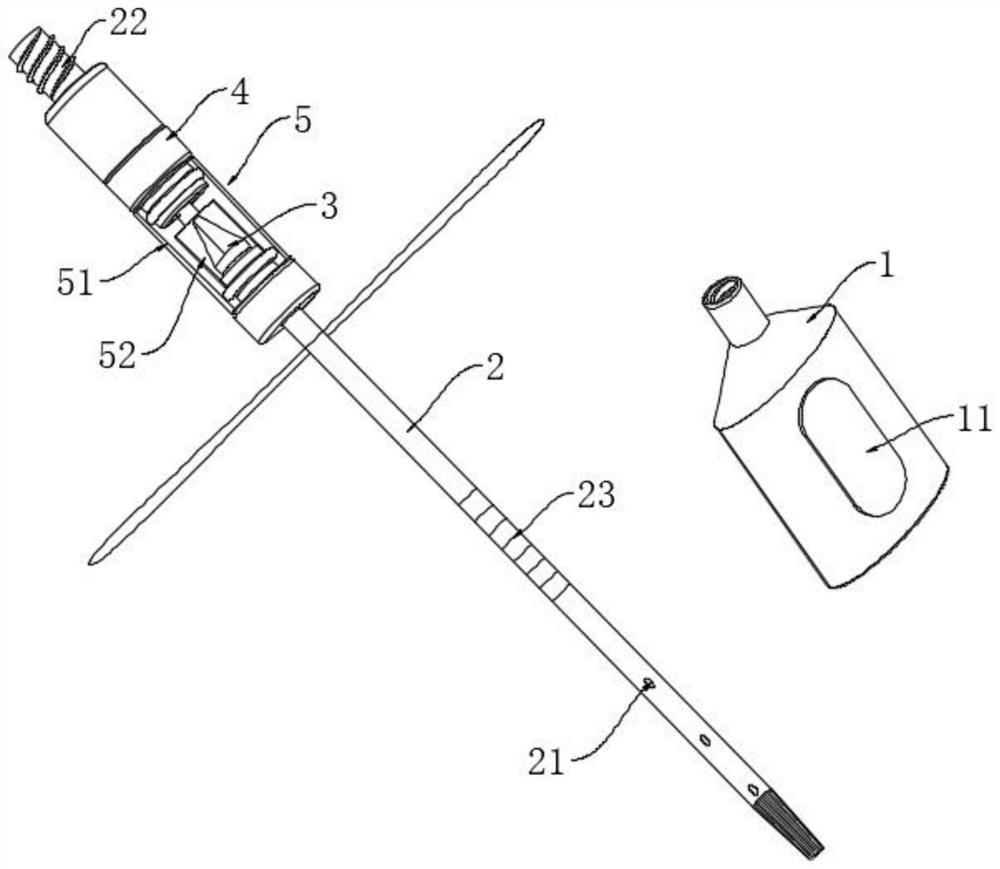 Integrated thoracic cavity closed drainage device