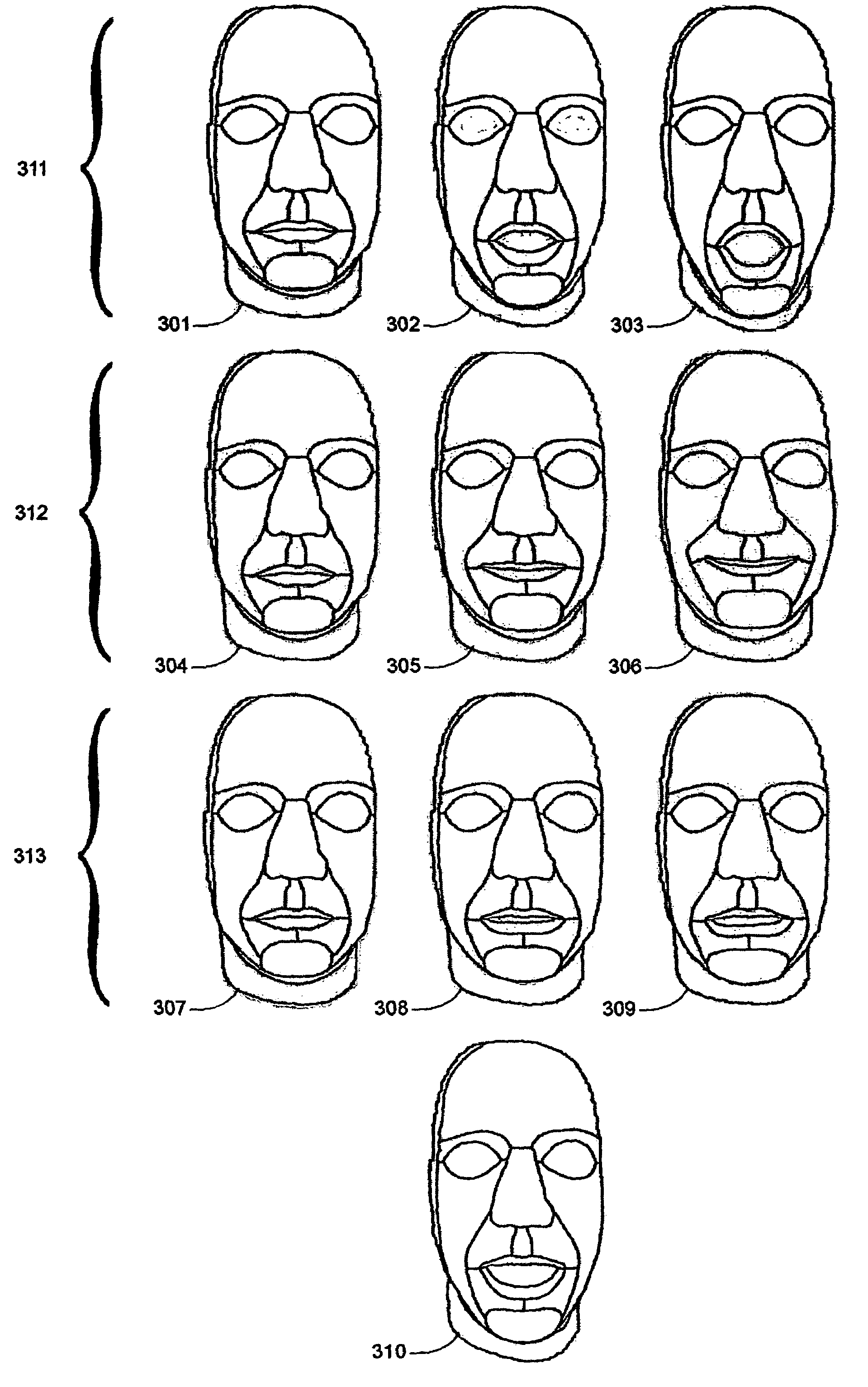 Static and dynamic 3-D human face reconstruction