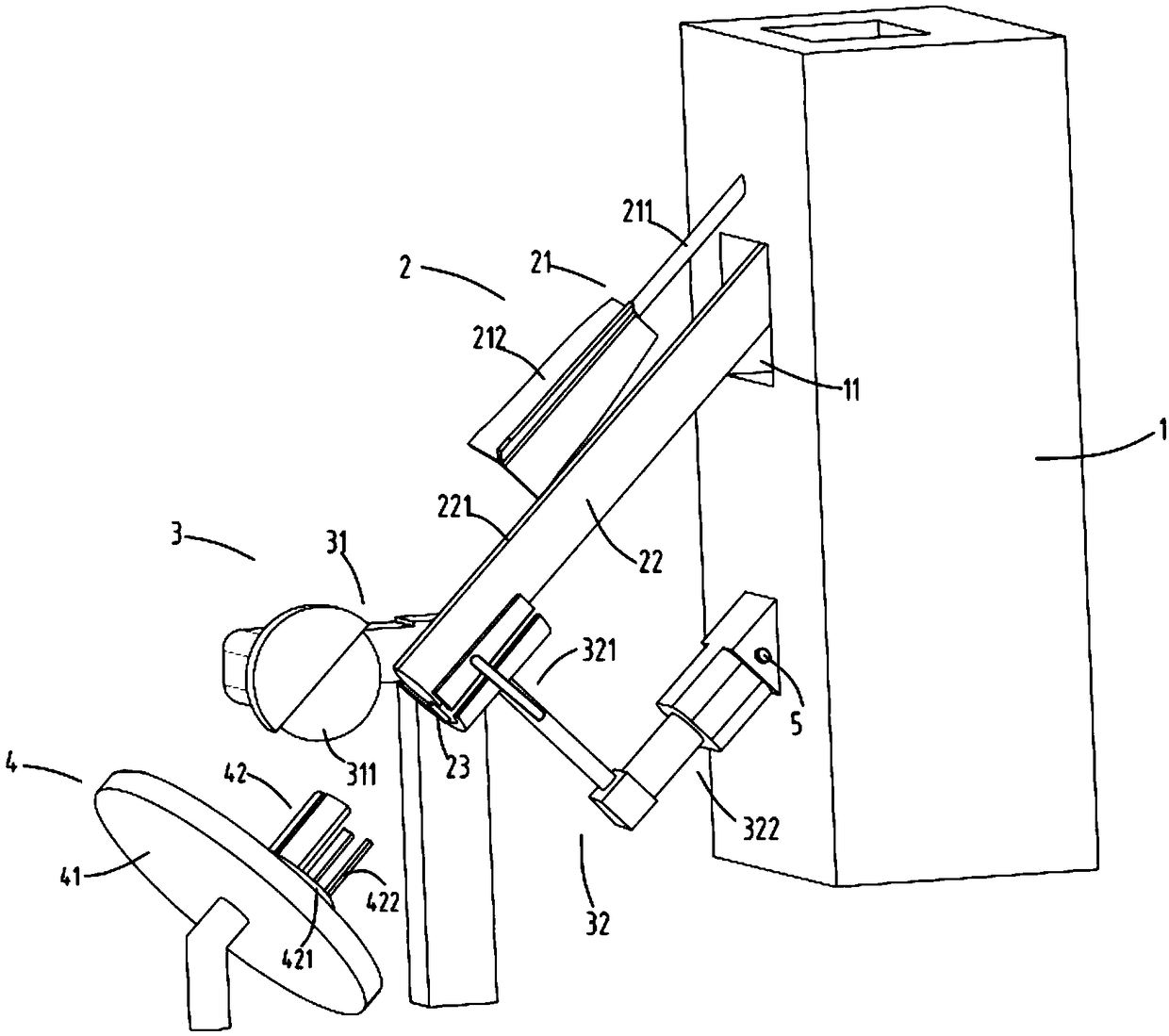 A kind of ring toggle arrangement grinding and shaping collection equipment