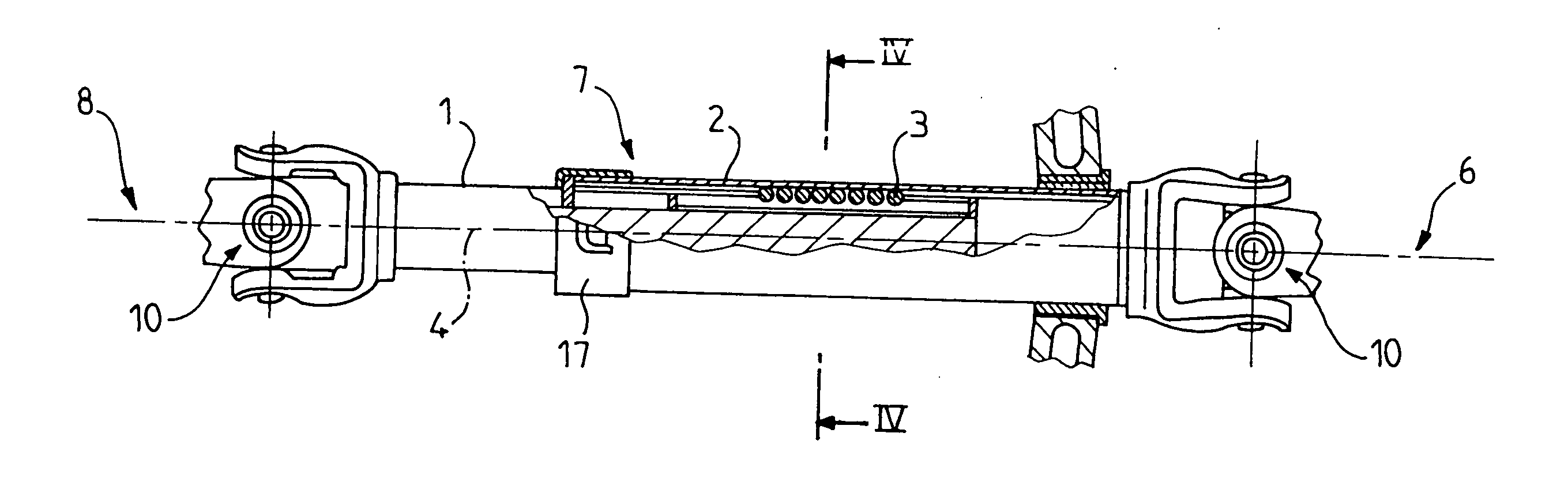 Ball coupling device for keeping two sliding shafts articulated