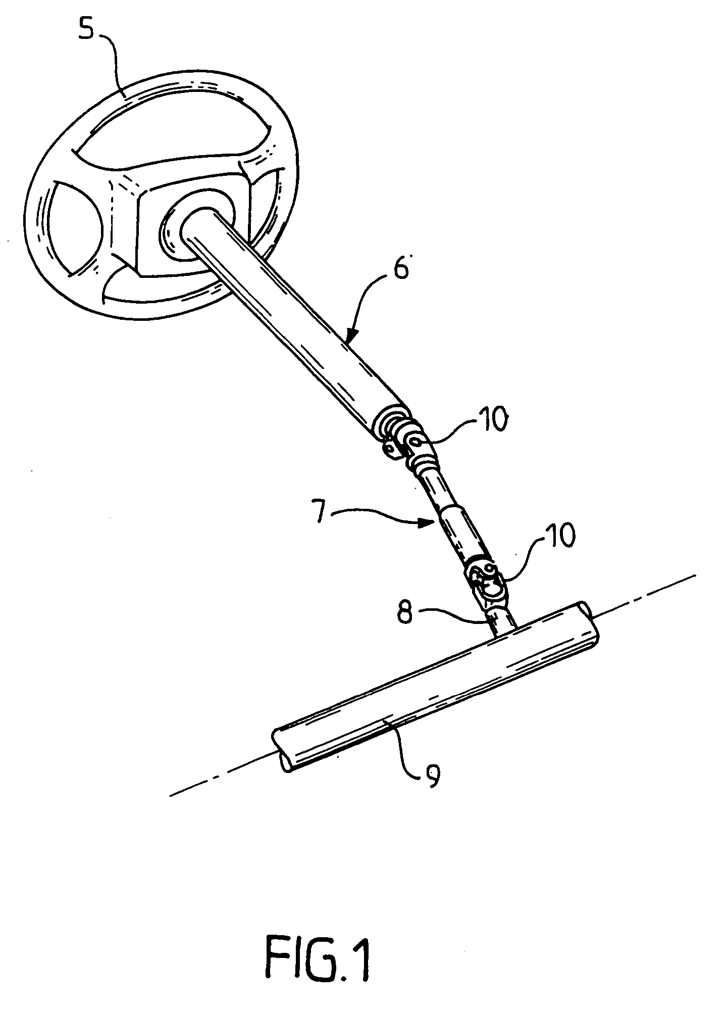 Ball coupling device for keeping two sliding shafts articulated