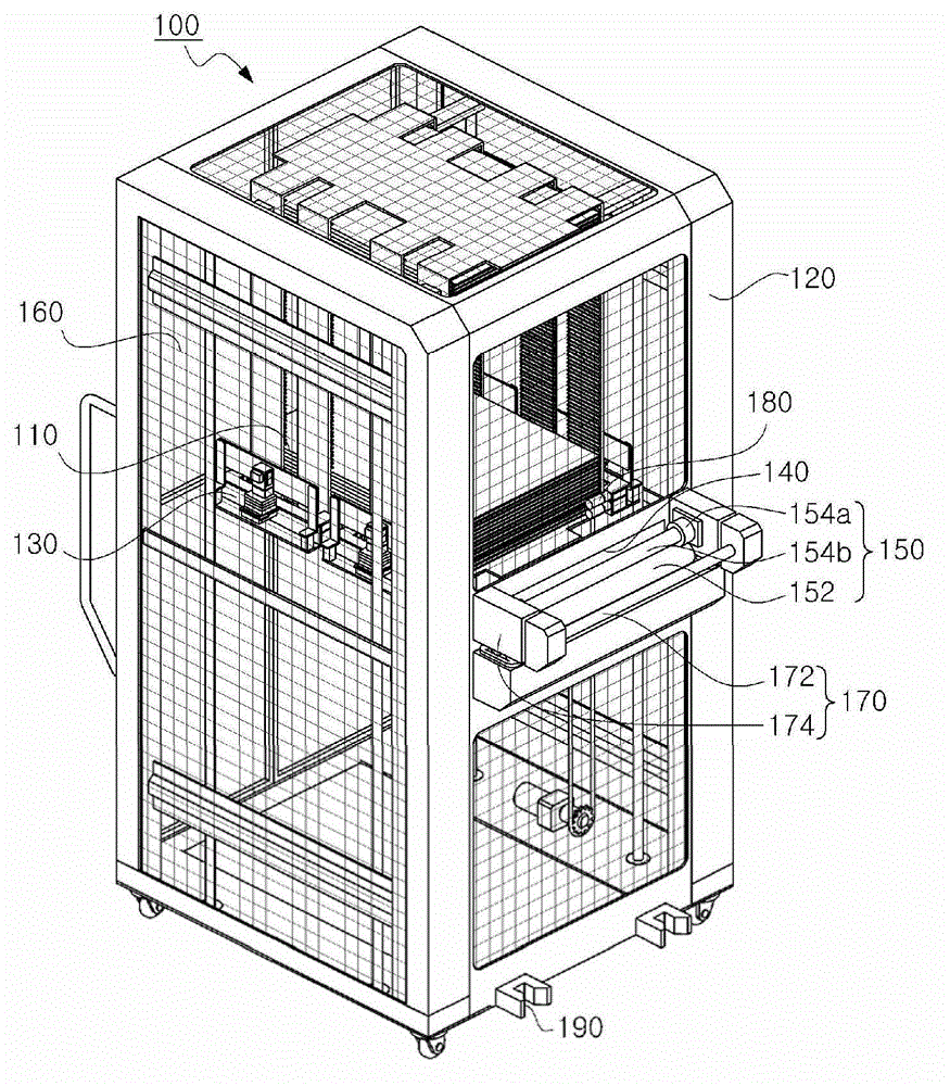 Unit frame used for moving in/out sheet and man-made nail printing system device utilizing the same