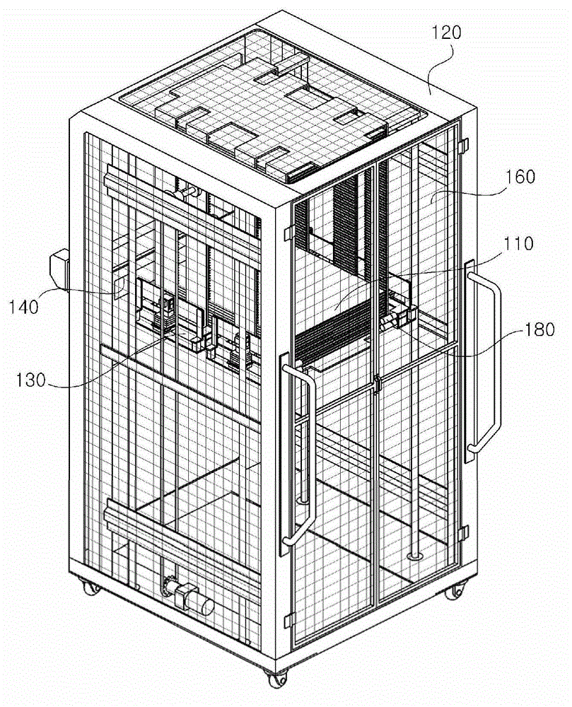 Unit frame used for moving in/out sheet and man-made nail printing system device utilizing the same