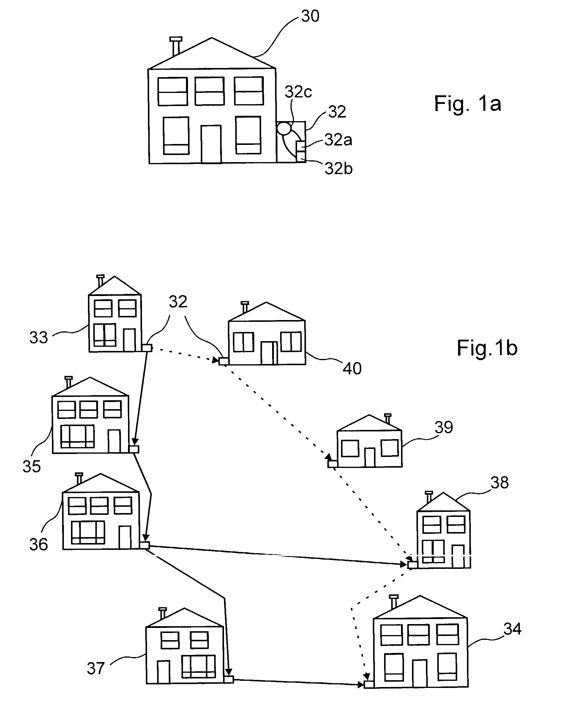 Communication nodes for use with a wireless ad-hoc communication network
