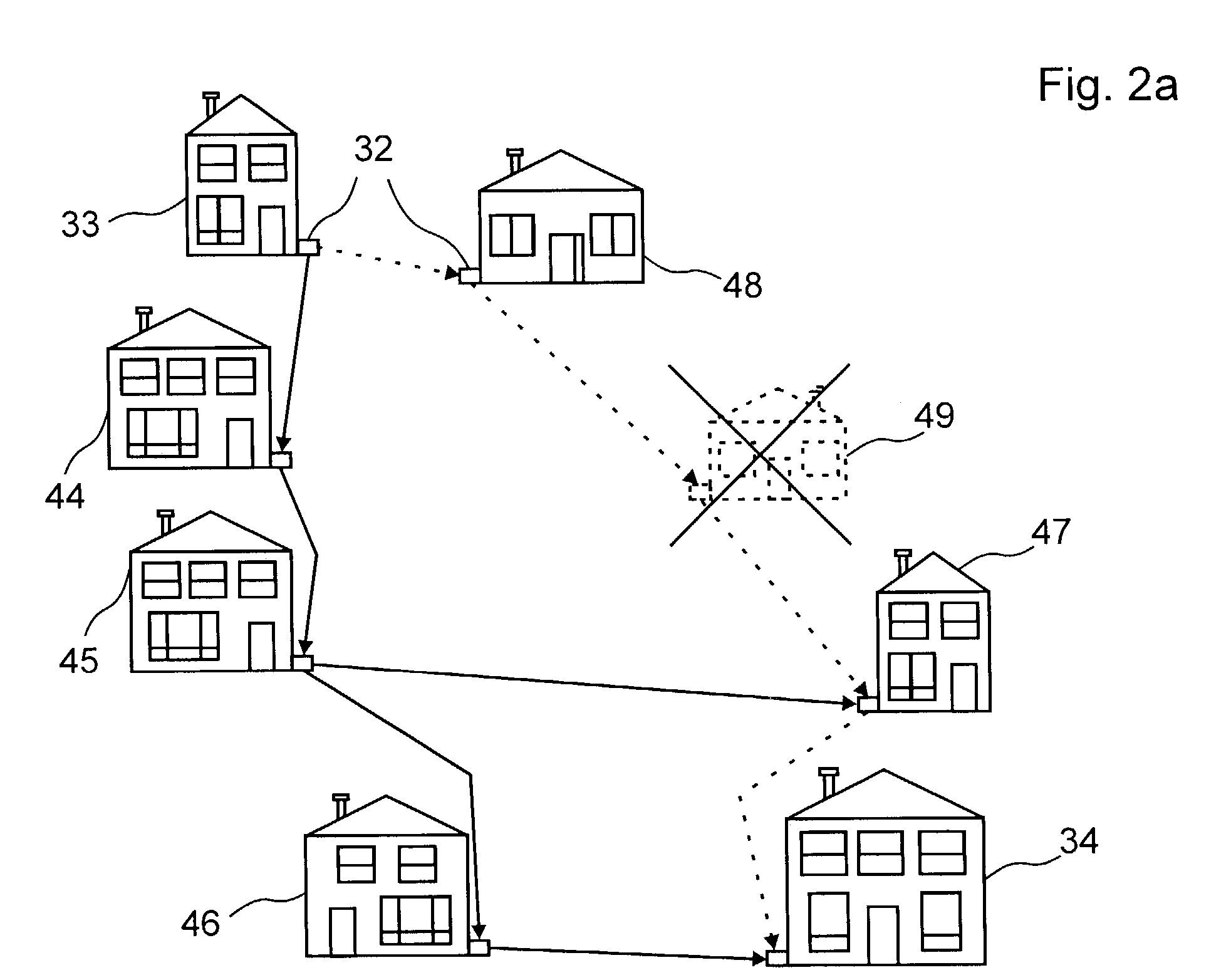 Communication nodes for use with a wireless ad-hoc communication network