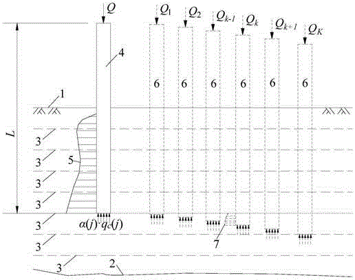 Method for calculating pile sinking resistance in static-press piling of prefabricated pile