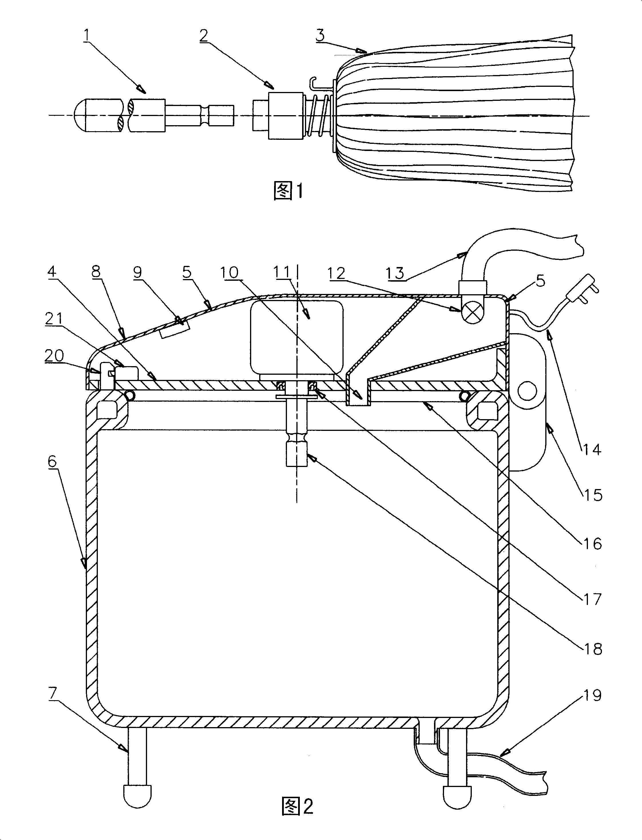 Electric mop pool and mop