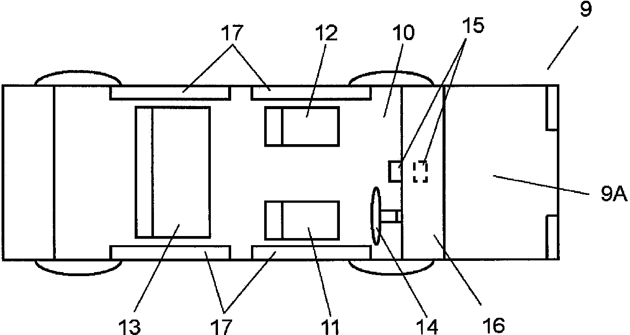 Backup power source device and automobile equipped with same