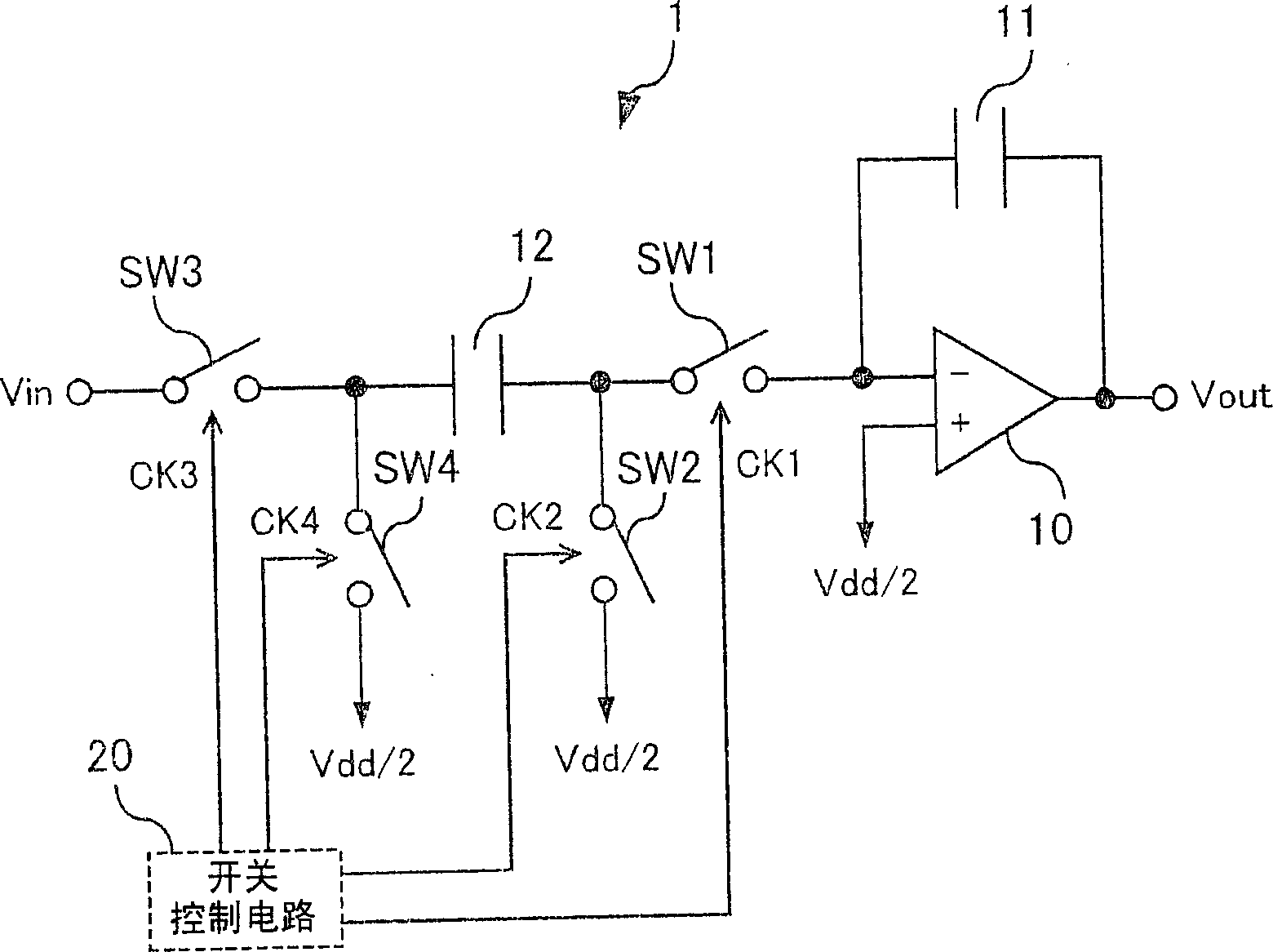 Switch control circuit, delta-sigma modulation circuit, delta-sigma modulation type AD convertor