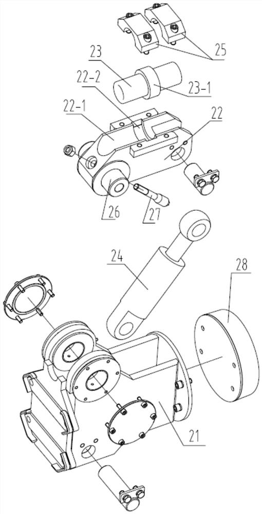 Propeller with drill rod bending mechanism