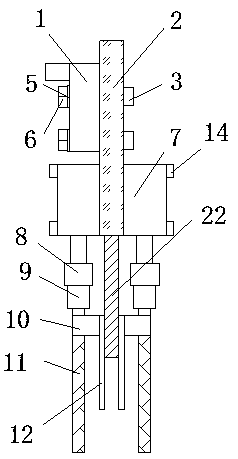 Special-purpose edge locking device for weaving environment-friendly filter net for papermaking