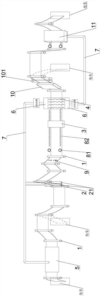 Fabric singeing machine