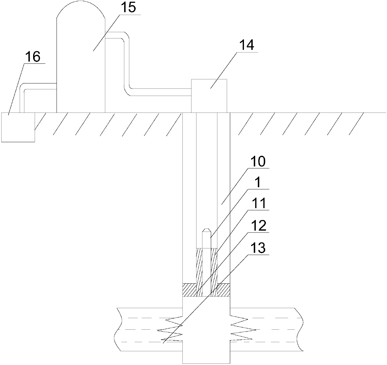 Gas production system used for gas reservoir