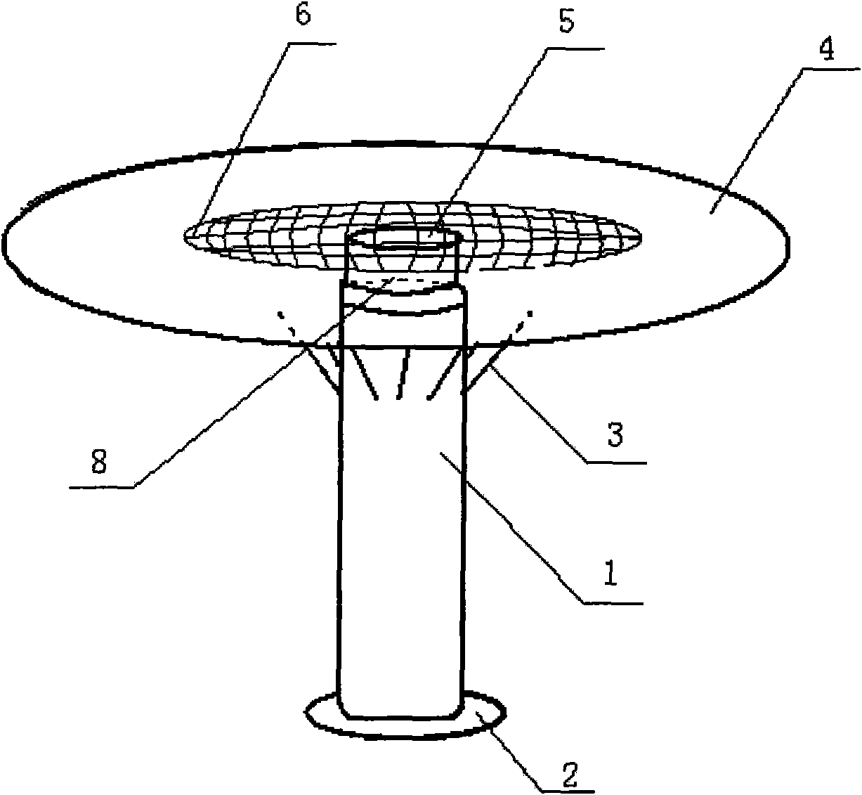 Telescopic rotary dining table