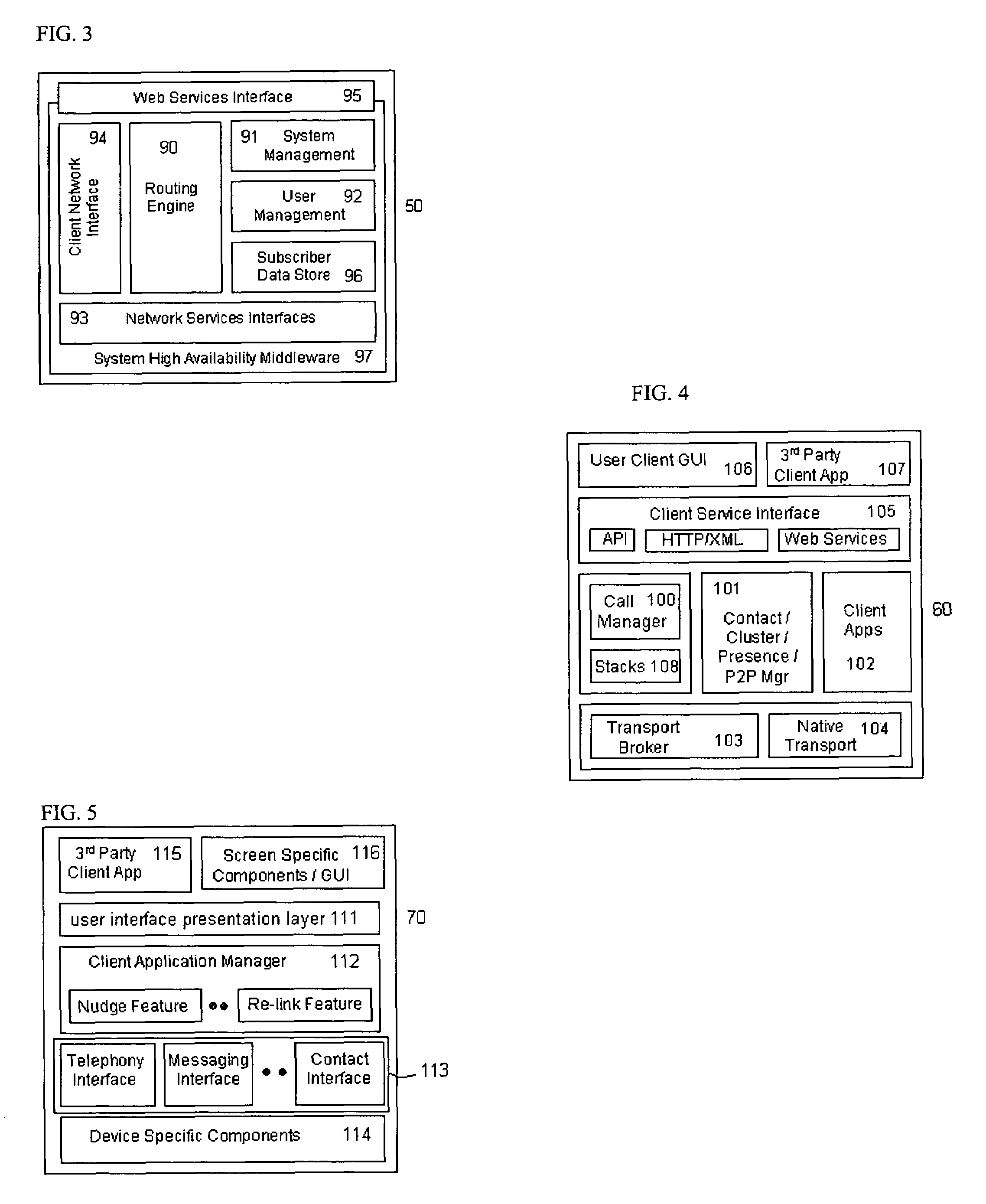 Distributed system for sharing of communication service resources between devices and users