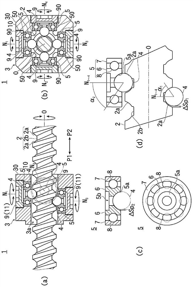 Ball screw mechanism and linear motion device