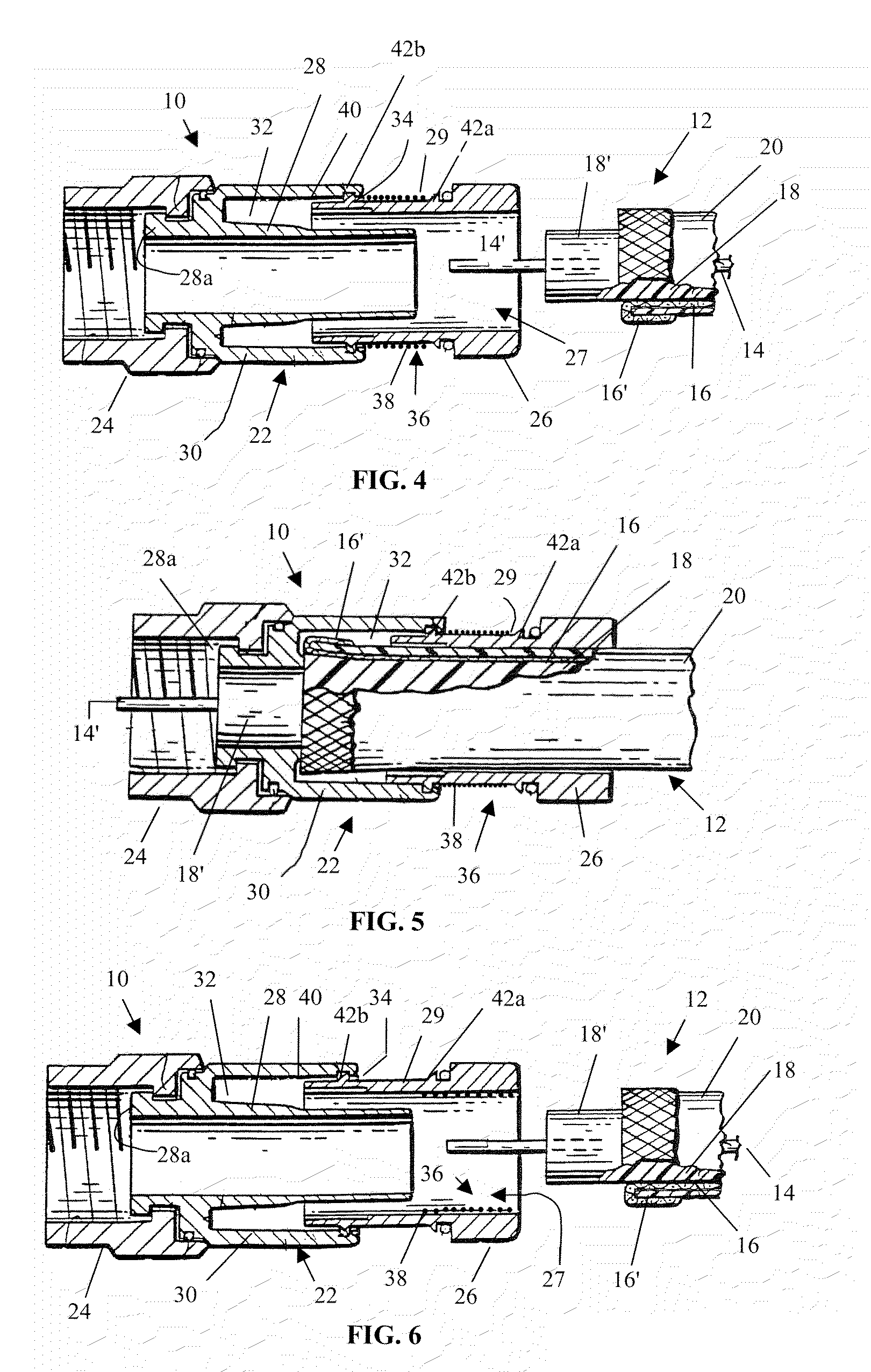 Microencapsulation seal for coaxial cable connectors and method of use thereof
